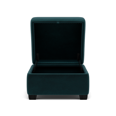 Orkney Storage Footstool - Storage footstool Fabric Footstools Sterling Home 15 FAB-MEG-36 LAKE GREEN