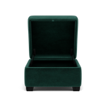 Orkney Storage Footstool - Storage footstool Fabric Footstools Sterling Home 16 FAB-MEG-37 EMERALD GREEN