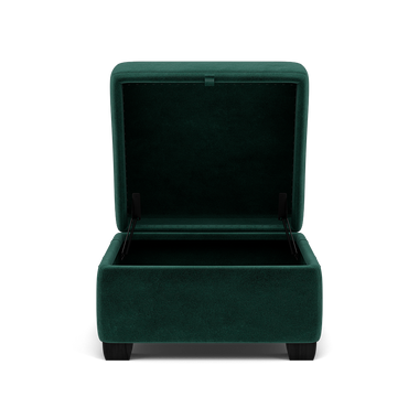 Orkney Storage Footstool - Storage footstool Fabric Footstools Sterling Home 16 FAB-MEG-37 EMERALD GREEN