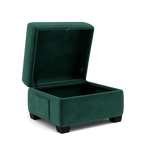 Orkney Storage Footstool - Storage footstool Fabric — FAB-MEG-37  EMERALD GREEN, gallery image 1