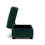 Orkney Storage Footstool - Storage footstool Fabric — FAB-MEG-37  EMERALD GREEN, gallery image 2