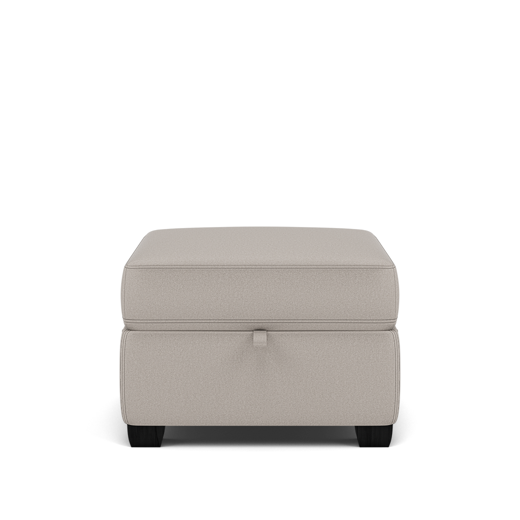 Orkney Storage Footstool - Storage footstool Fabric Footstools Sterling Home 1 BFAMAD-02 SILVER GREY