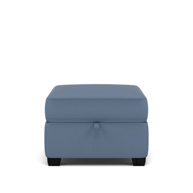 Orkney Storage Footstool - Storage footstool Fabric Footstools Sterling Home 13 BFA-MAD-08 PACIFIC BLUE