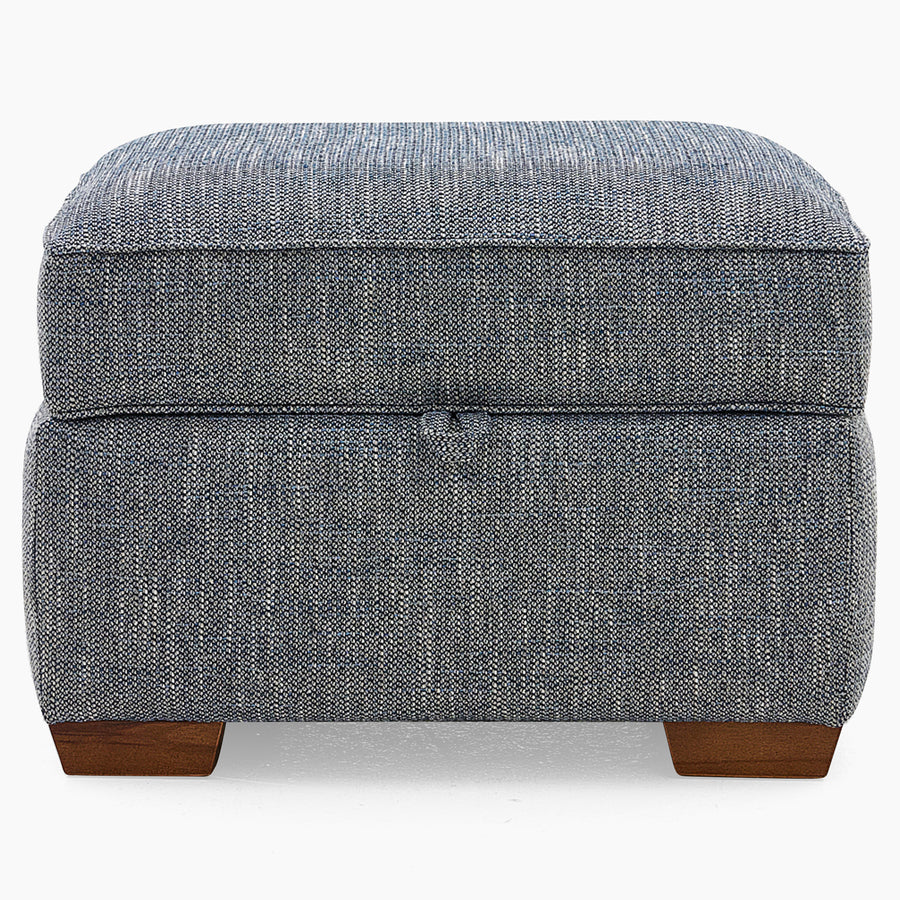 Oundle Storage Footstool - Storage Stool Hem Fabric Footstools Sterling Home 1