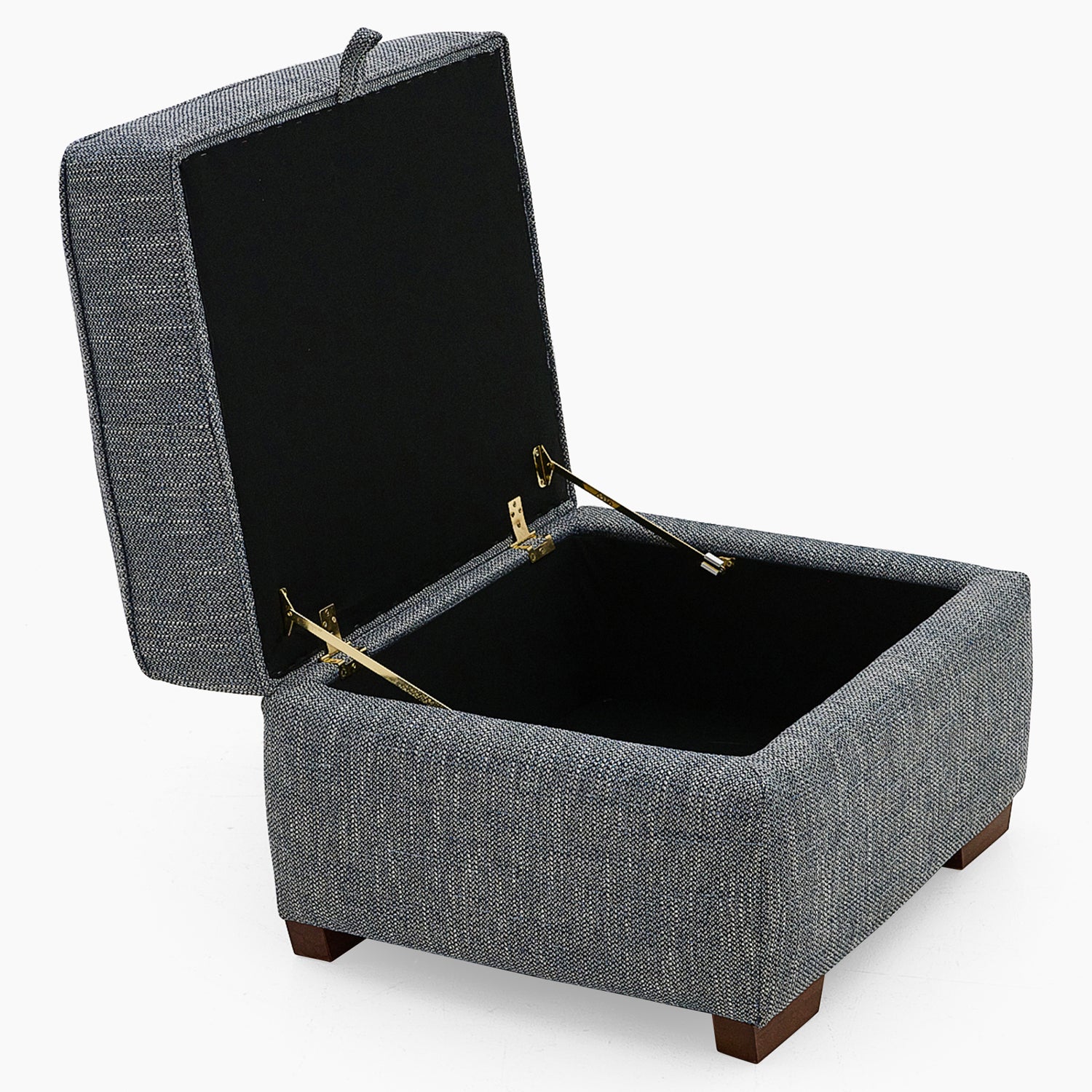 Oundle Storage Footstool - Storage Stool Hem Fabric Footstools Sterling Home 5