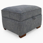 Oundle Storage Footstool - Storage Stool Hem Fabric Footstools Sterling Home 6