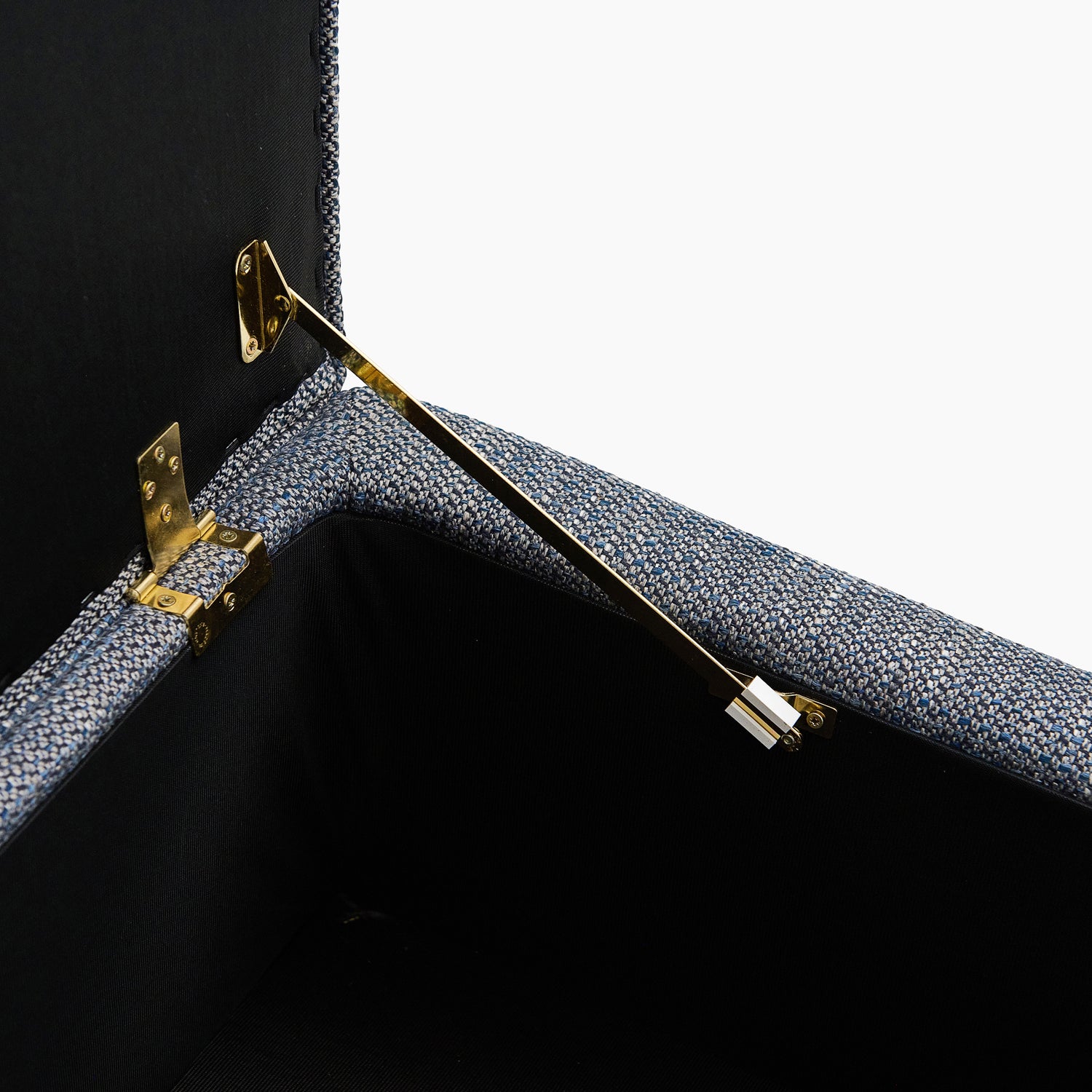 Oundle Storage Footstool - Storage Stool Hem Fabric Footstools Sterling Home 9