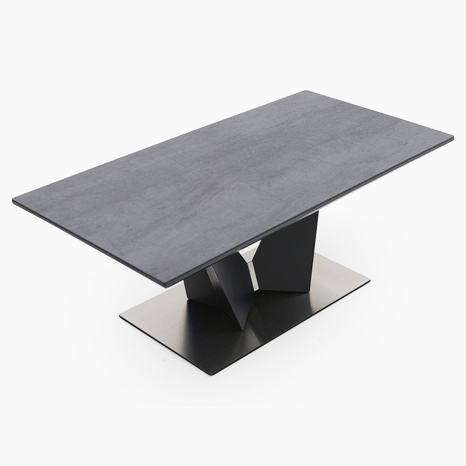 Palermo Coffee Table - Coffee Table Slate Grey Ceramic / Dark Grey Tables Sterling Home 4
