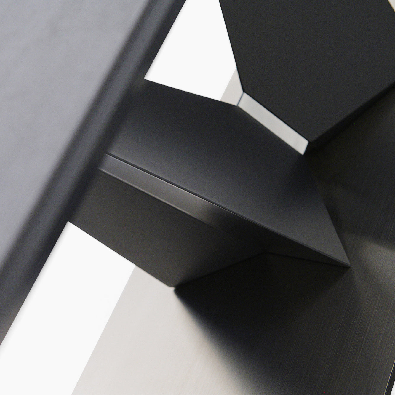 Palermo Coffee Table - Coffee Table Slate Grey Ceramic / Dark Grey Tables Sterling Home 5