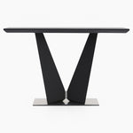 Palermo Console Table - Console Table Slate Grey Ceramic / Dark Grey Tables Sterling Home 1