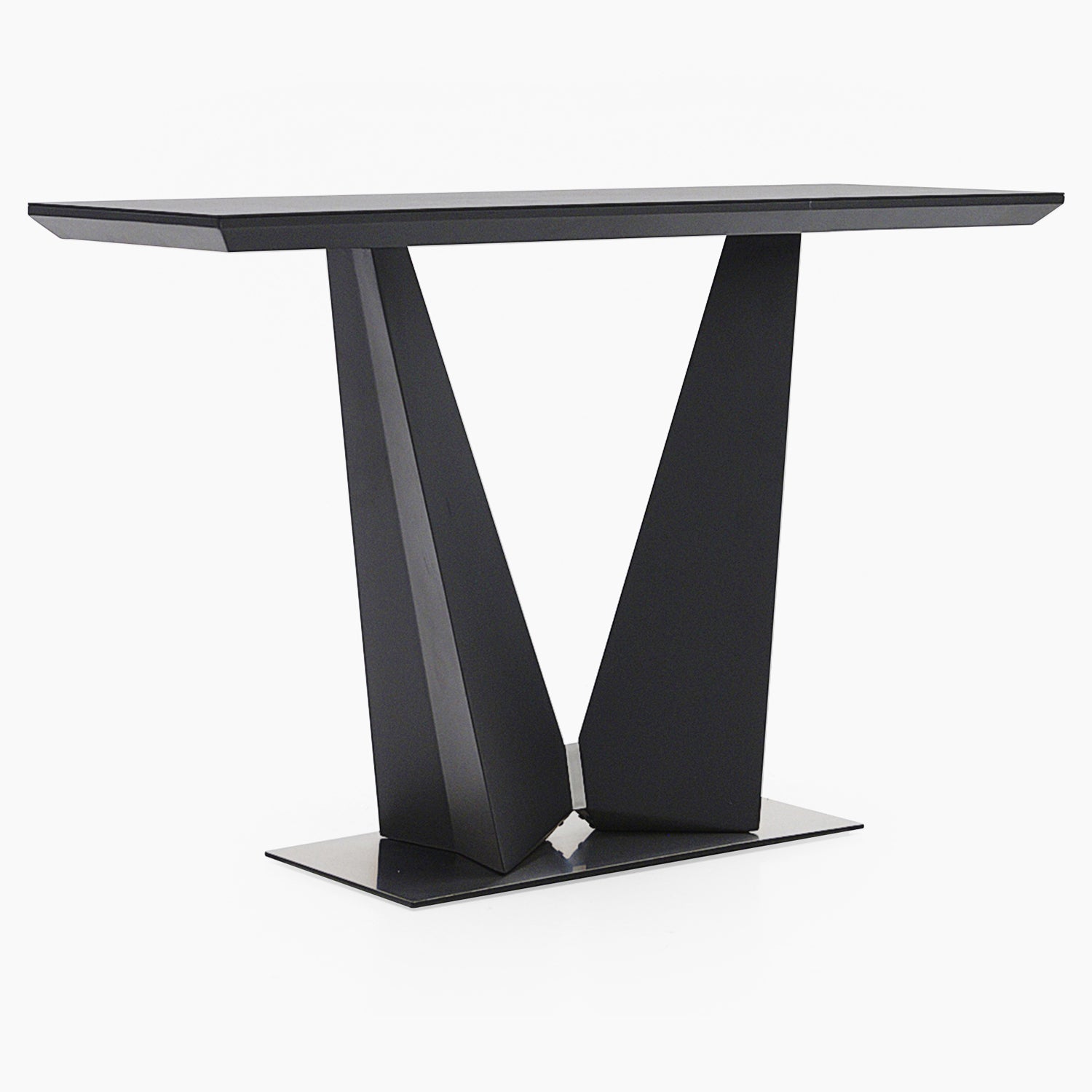 Palermo Console Table - Console Table Slate Grey Ceramic / Dark Grey Tables Sterling Home 2