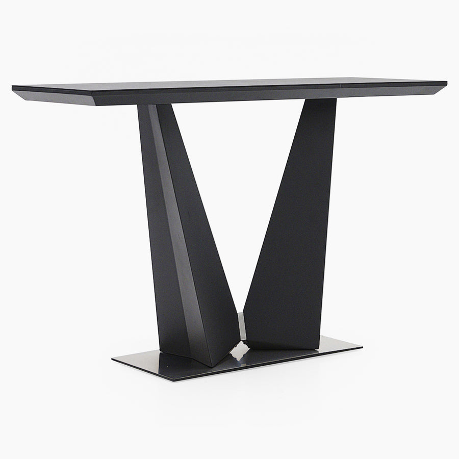 Palermo Console Table - Console Table Slate Grey Ceramic / Dark Grey Tables Sterling Home 2