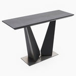 Palermo Console Table - Console Table Slate Grey Ceramic / Dark Grey Tables Sterling Home 4