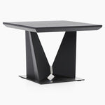 Palermo Side Table - Lamp Table Slate Grey Ceramic / Dark Grey Tables Sterling Home 2