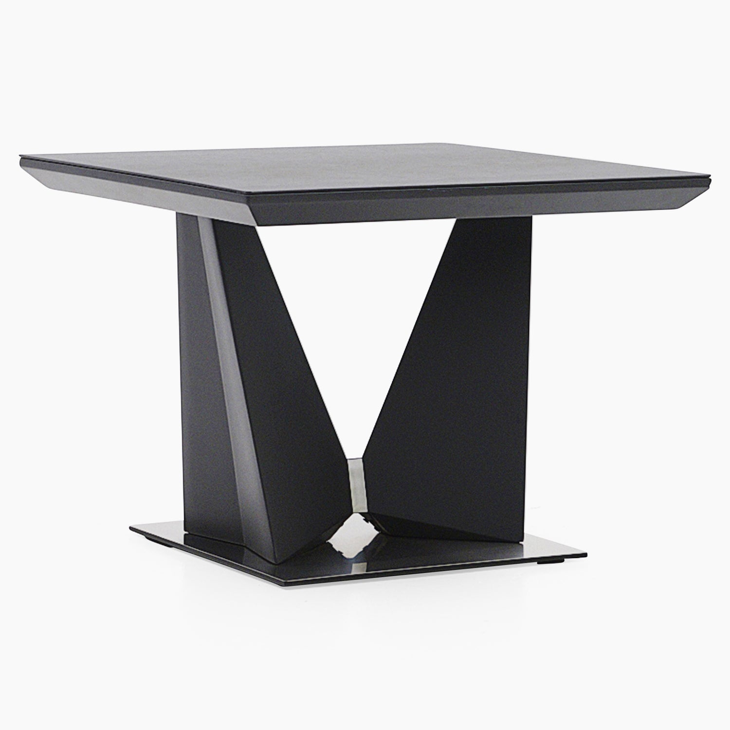 Palermo Side Table - Lamp Table Slate Grey Ceramic / Dark Grey Tables Sterling Home 2