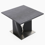 Palermo Side Table - Lamp Table Slate Grey Ceramic / Dark Grey Tables Sterling Home 4