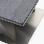 Palermo Side Table - Lamp Table Slate Grey Ceramic / Dark Grey Tables Sterling Home 5