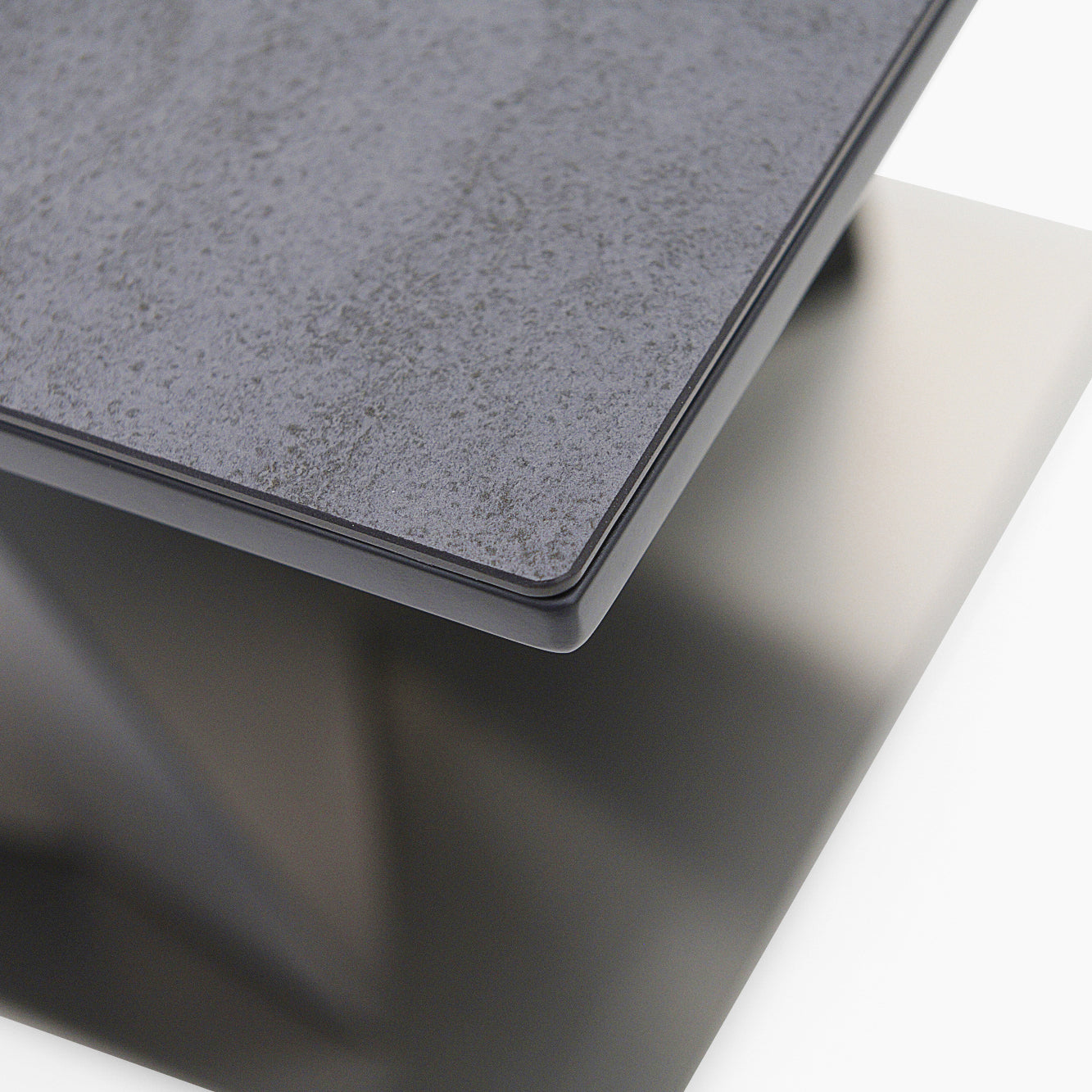 Palermo Side Table - Lamp Table Slate Grey Ceramic / Dark Grey Tables Sterling Home 5