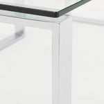 Paloma Coffee Table - Coffee Table Set Clear Glass/Chrome Tables Sterling Home 6