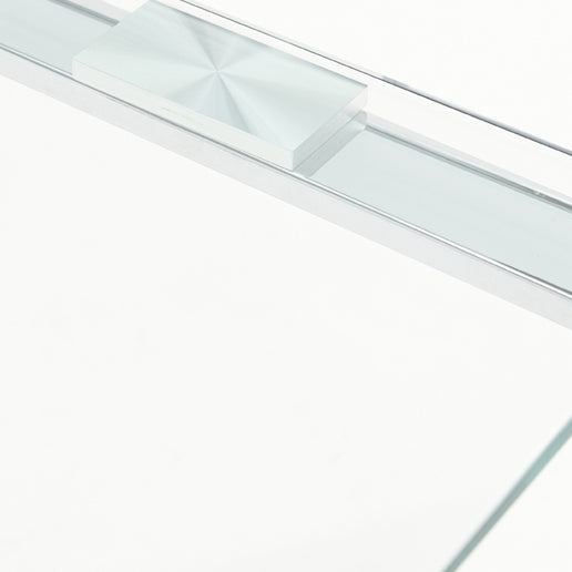 Paloma Console Table - Console Table Clear Glass/Chrome Tables Sterling Home 2