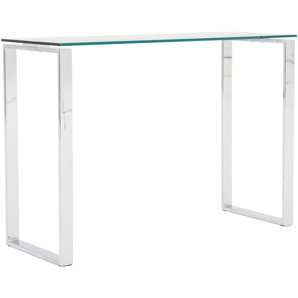 Paloma Console Table - Console Table Clear Glass/Chrome Tables Sterling Home 5