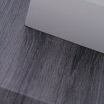 Panama Coffee Table - Coffee Table Dark Grey Wood Effect/Light Grey High Gloss/Polished steel