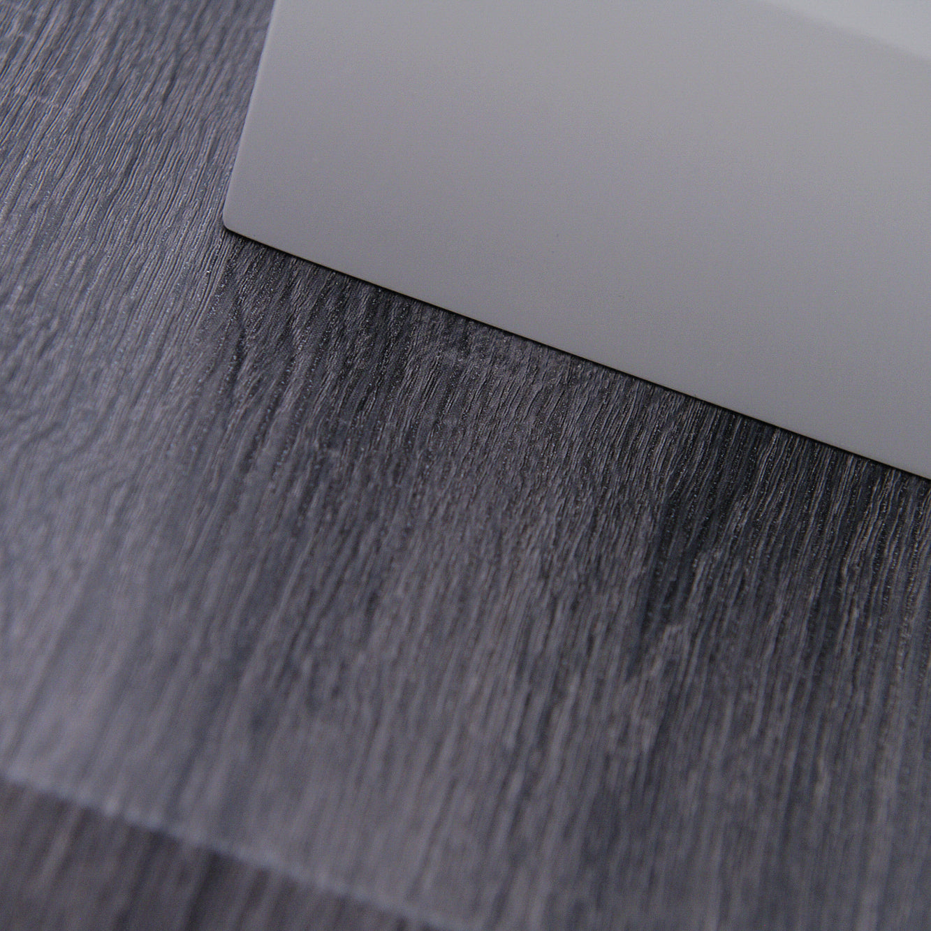 Panama Coffee Table - Coffee Table Dark Grey Wood Effect/Light Grey High Gloss/Polished steel