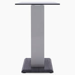 Panama Console Table - Sofa Table Dark Grey Wood Effect/Light Grey High Gloss/Polished steel Sterling Home 4