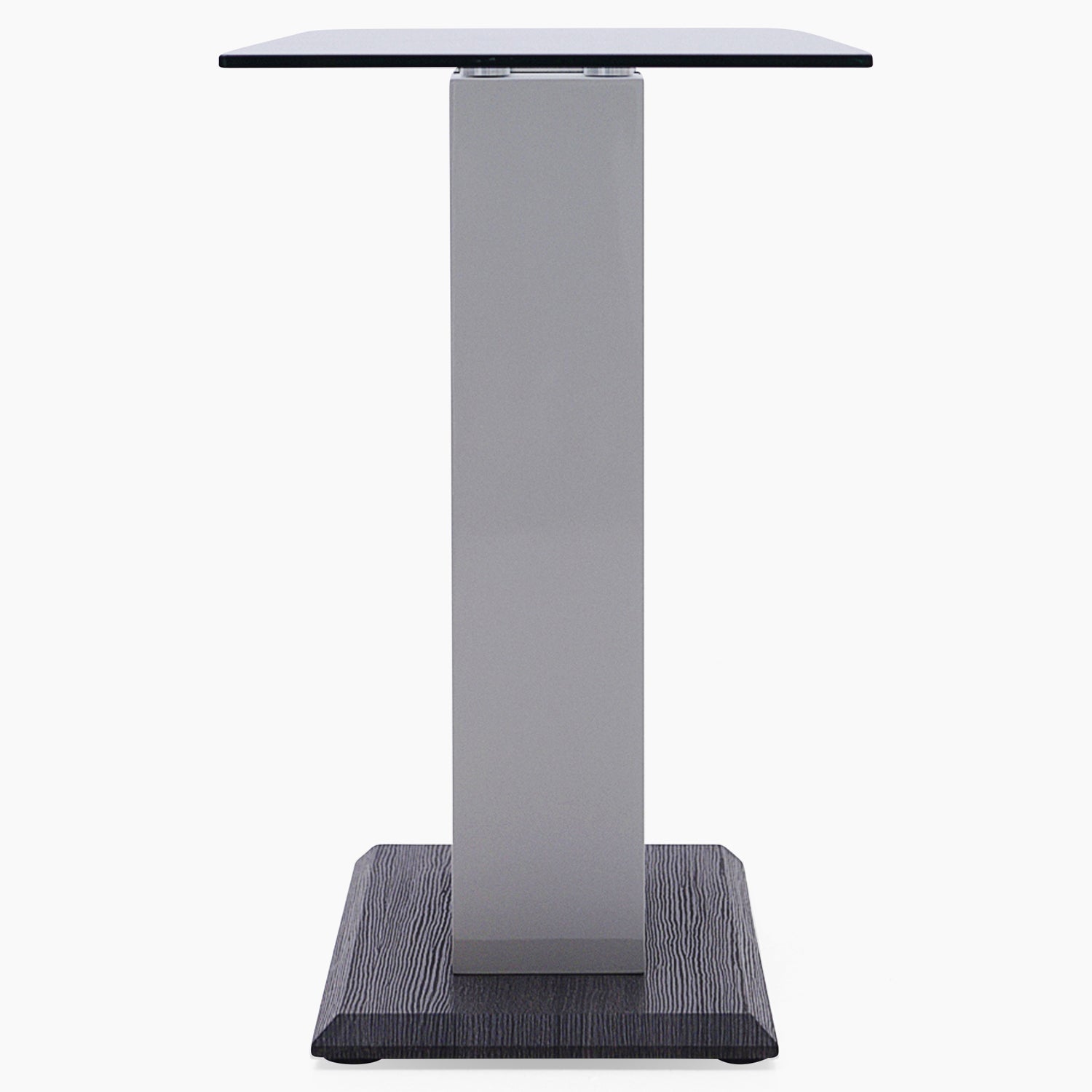 Panama Console Table - Sofa Table Dark Grey Wood Effect/Light Grey High Gloss/Polished steel Sterling Home 4