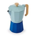 La Cafetiere Blue 6 Cup Expresso Maker - LC Espresso Maker 2 Tone 6 Cup Sky Blue Sterling Home 1
