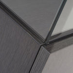 Pesaro Display Cabinet - 1 Door Curio Cabinet Left - Left Hand Facing Storage Sterling Home 3