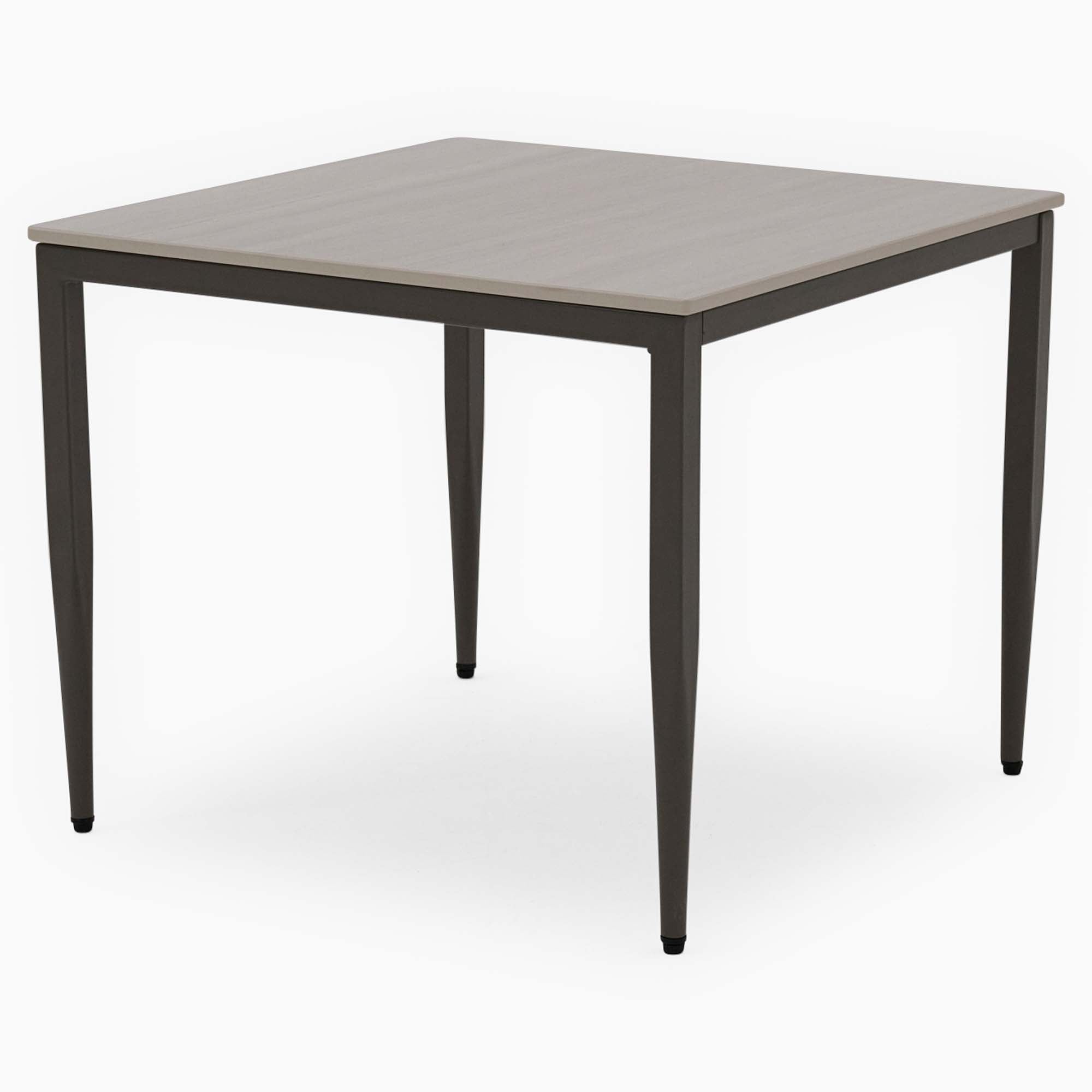 Phase Side Table - End Table Latte Tones (Buwen) Matt Ceramic / Warm Brown Metal Frame Tables Sterling Home 1