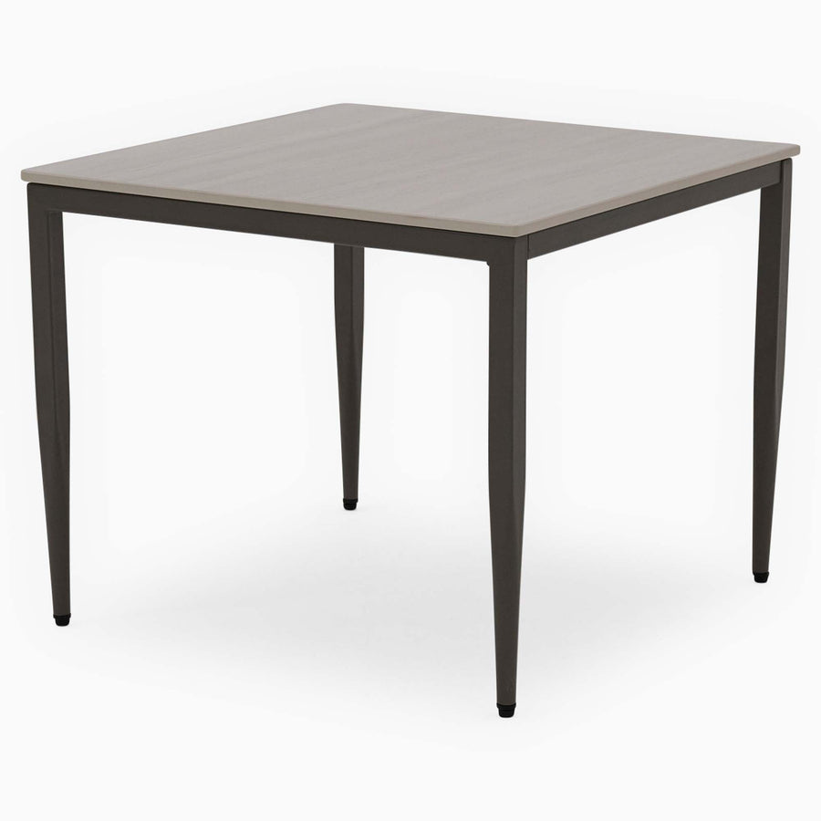 Phase Side Table - End Table Latte Tones (Buwen) Matt Ceramic / Warm Brown Metal Frame Tables Sterling Home 1