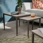 Phase Nest of Tables - Nest of Tables Latte Tones (Buwen) Matt Ceramic / Warm Brown Metal Frame Tables Sterling Home 2