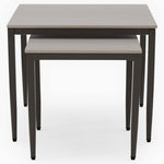 Phase Nest of Tables - Nest of Tables Latte Tones (Buwen) Matt Ceramic / Warm Brown Metal Frame Tables Sterling Home 3