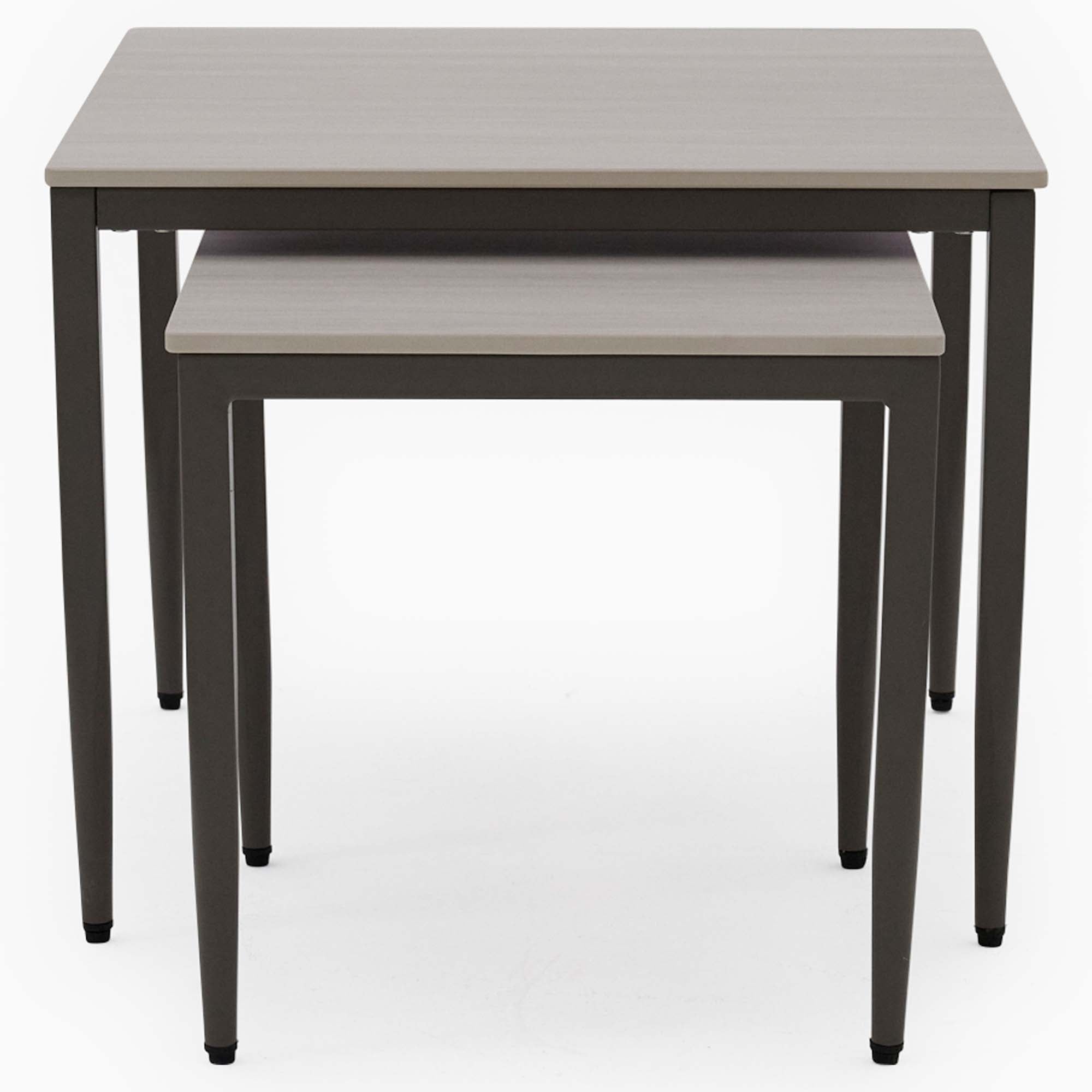 Phase Nest of Tables - Nest of Tables Latte Tones (Buwen) Matt Ceramic / Warm Brown Metal Frame Tables Sterling Home 3