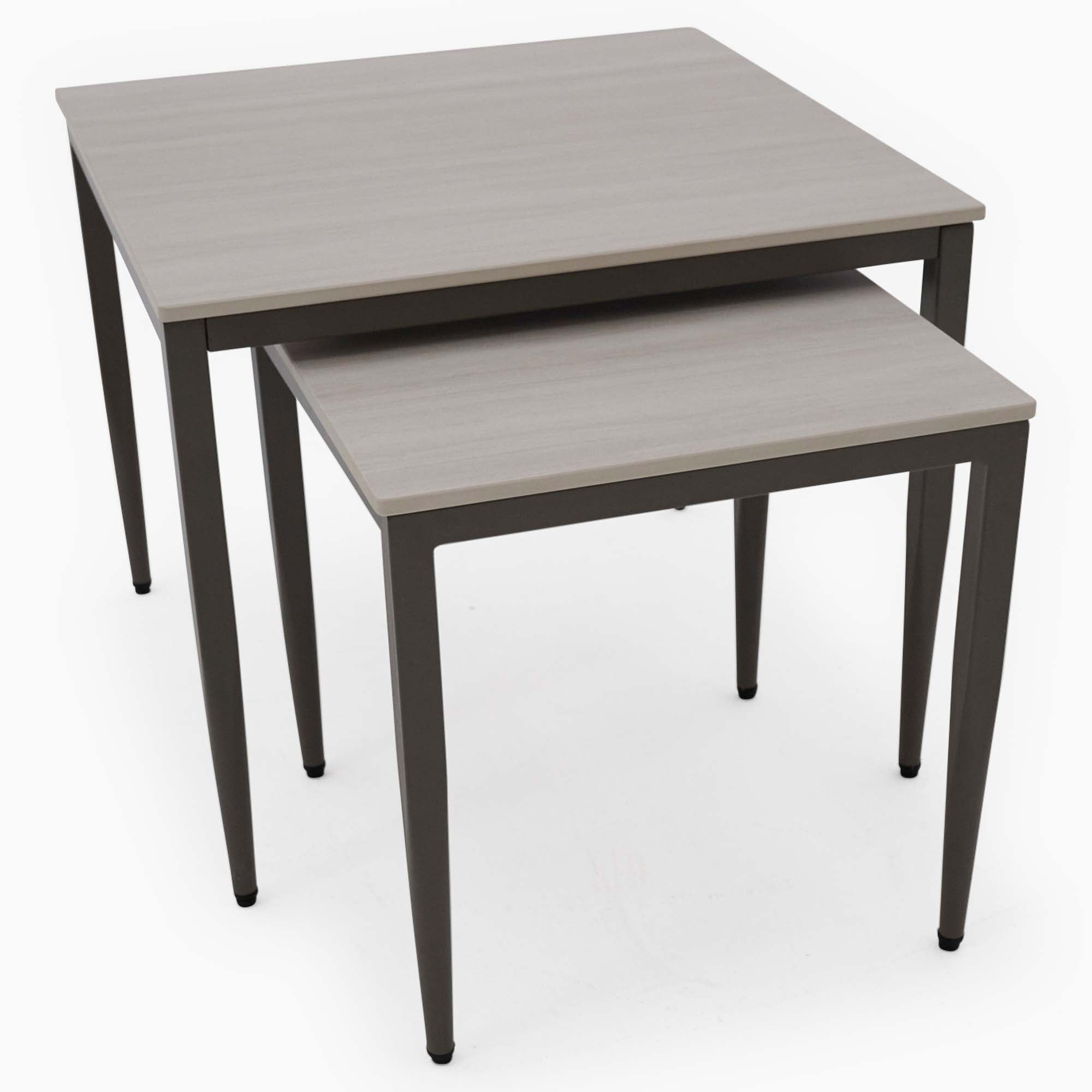 Phase Nest of Tables - Nest of Tables Latte Tones (Buwen) Matt Ceramic / Warm Brown Metal Frame Tables Sterling Home 6