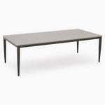 Phase Rectangular Coffee Table - Rectangular Coffee Table Latte Tones (Buwen) Matt Ceramic / Warm Brown Metal Frame Tables Sterling Home 1