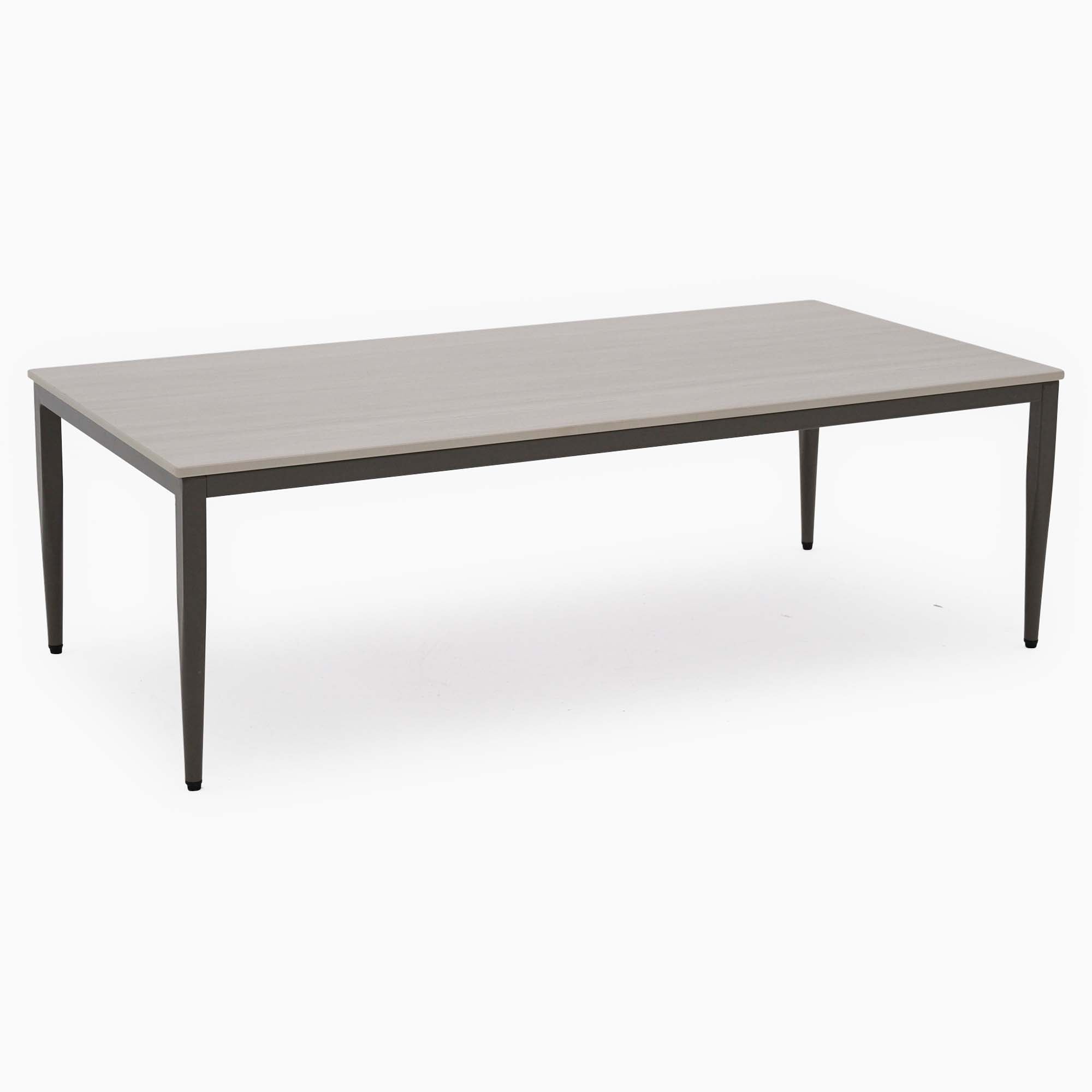 Phase Rectangular Coffee Table - Rectangular Coffee Table Latte Tones (Buwen) Matt Ceramic / Warm Brown Metal Frame Tables Sterling Home 1