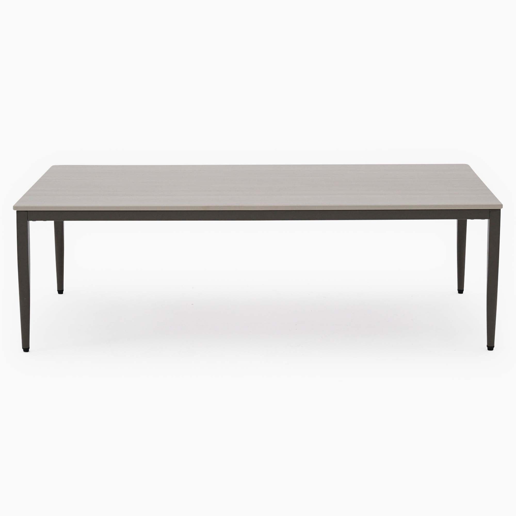 Phase Rectangular Coffee Table - Rectangular Coffee Table Latte Tones (Buwen) Matt Ceramic / Warm Brown Metal Frame Tables Sterling Home 3