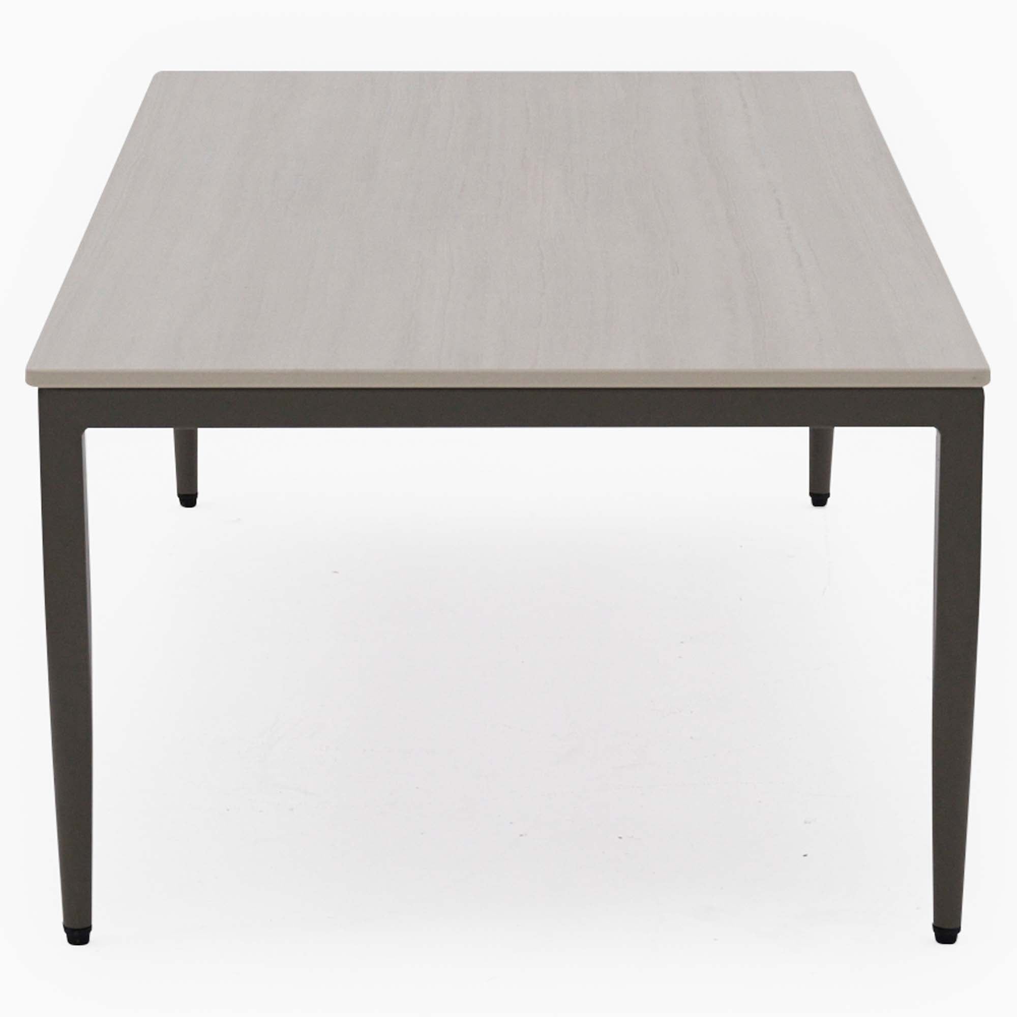 Phase Rectangular Coffee Table - Rectangular Coffee Table Latte Tones (Buwen) Matt Ceramic / Warm Brown Metal Frame Tables Sterling Home 4