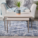 Phase Square Nest of Coffee Tables - Square Coffee Nest of Tables Latte Tones (Buwen) Matt Ceramic / Warm Brown Metal Frame Tables Sterling Home 2