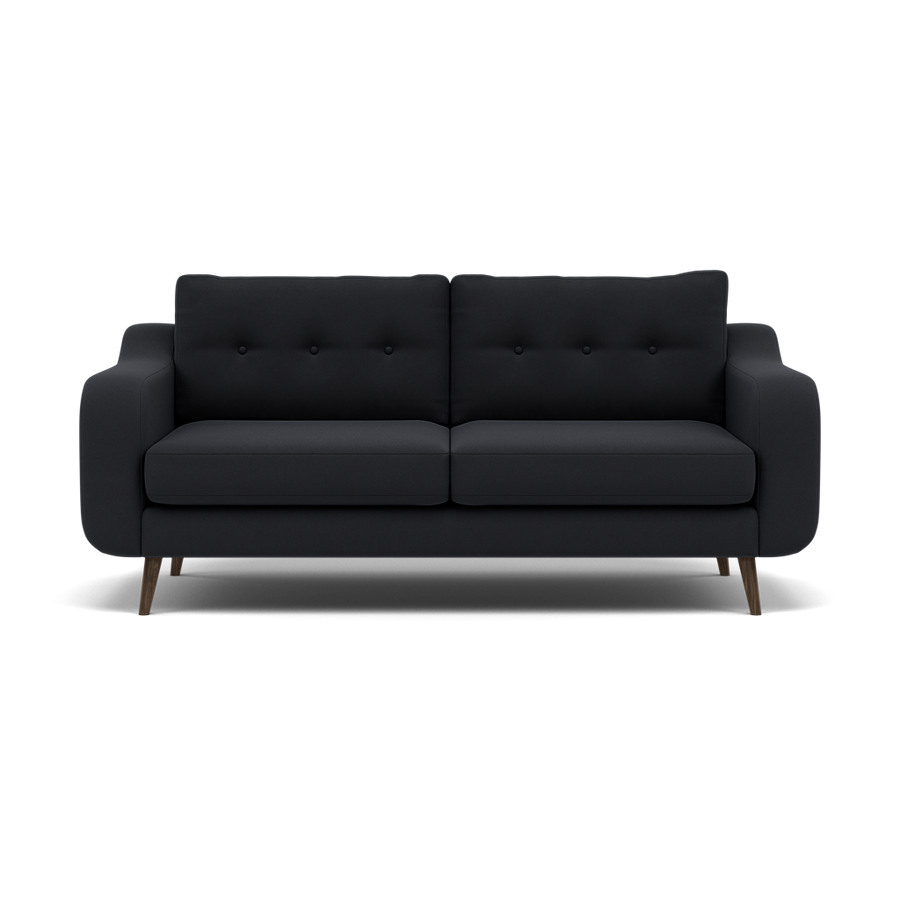 Phoebe 3 Seater Sofa - Large Sofa Standard Back Grade B Sofas Sterling Home Plush Velvet Charcoal 1