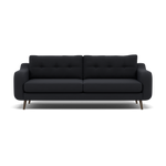 Phoebe 4 Seater Sofa - Extra Large Sofa Standard Back Grade B 4 Seater Sofas Sterling Home 1 Plush Velvet Charcoal American Walnut