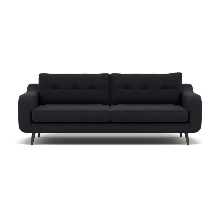 Phoebe 4 Seater Sofa - Extra Large Sofa Standard Back Grade B Sofas Sterling Home Plush Velvet Charcoal 1