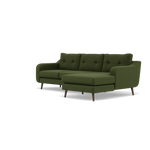 Phoebe Large Chaise Sofa - Large Chaise Sofa RHF Standard Back Grade B - Right Hand Facing — Plush Velvet Vine / American Walnut, gallery image 3