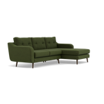 Phoebe Large Chaise Sofa - Large Chaise Sofa RHF Standard Back Grade B - Right Hand Facing — Plush Velvet Vine / American Walnut, gallery image 1