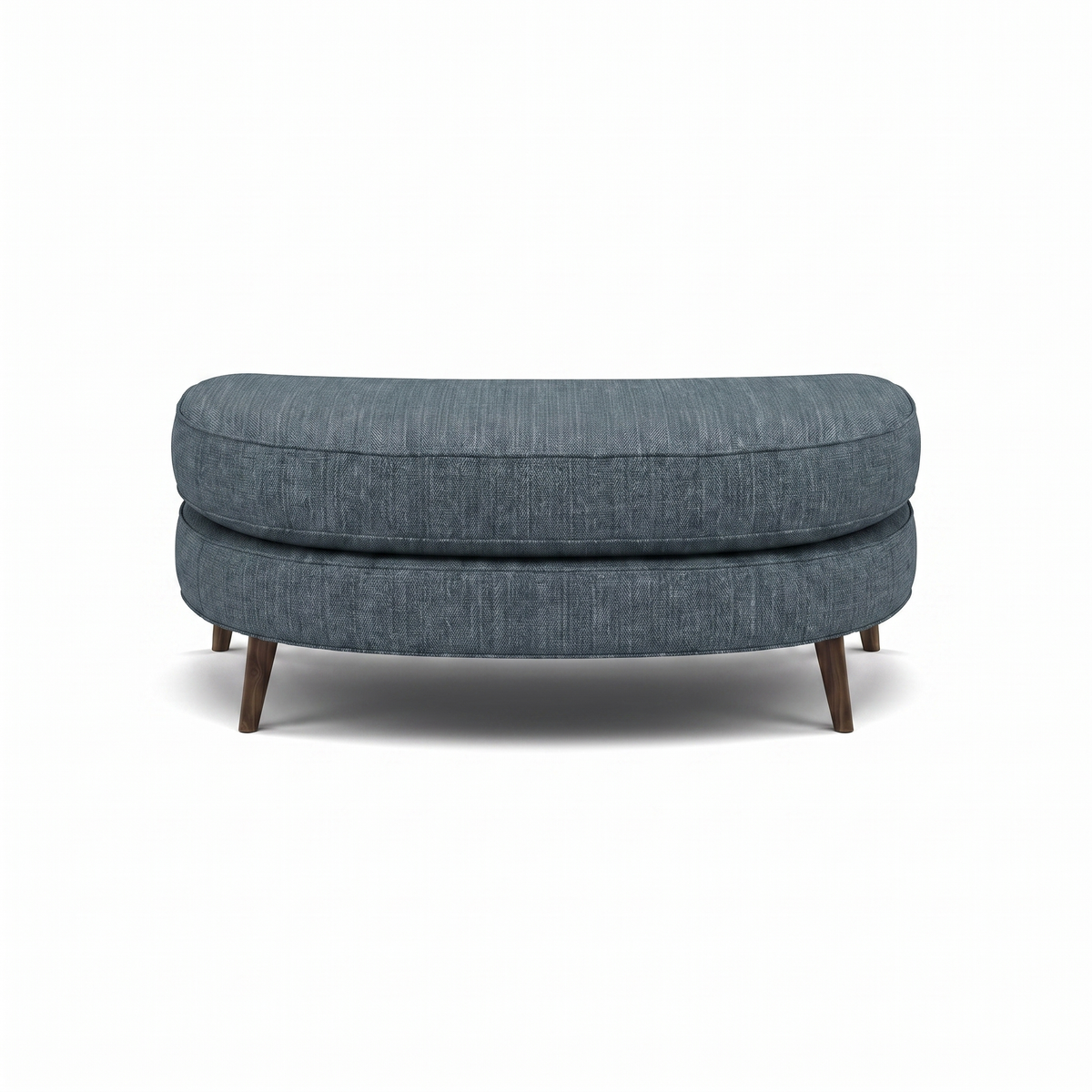 Phoebe Oval Footstool - Oval Cuddler Stool Grade A Footstools Sterling Home 1 Taylor Marine American Walnut