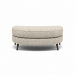 Phoebe Oval Footstool - Oval Cuddler Stool Grade A Footstools Sterling Home 3 Taylor Natural American Walnut