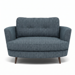 Phoebe Oval Loveseat - Oval Cuddler Grade A Armchairs Sterling Home 1 Taylor Marine American Walnut